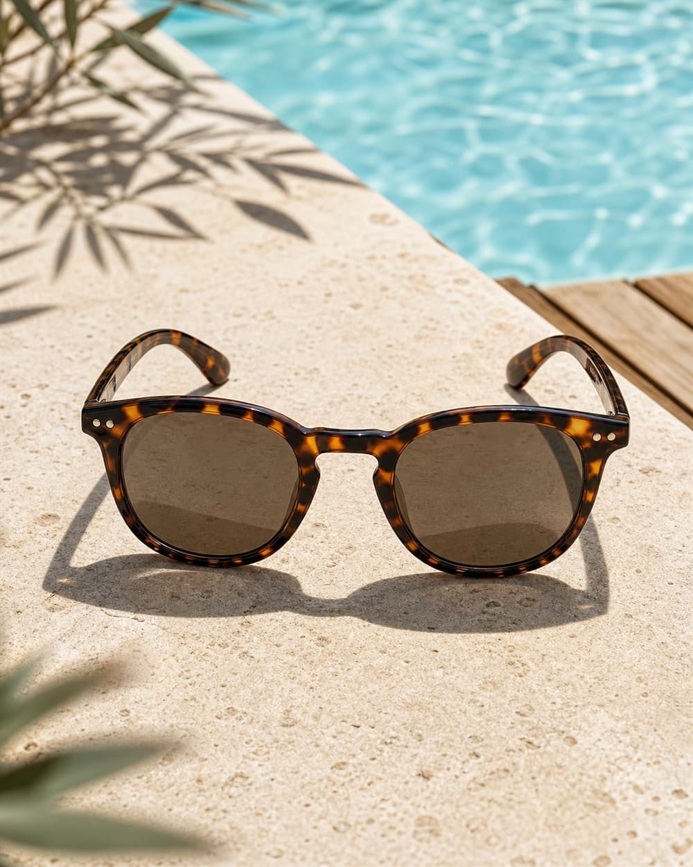 Riviera Écaille — packshot au bord d’une piscine